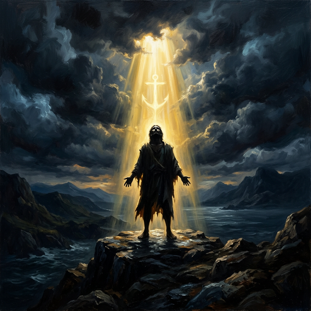 The Pivot — small light breaking through vast darkness