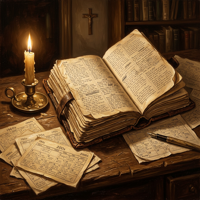 Decades of prayer journal entries